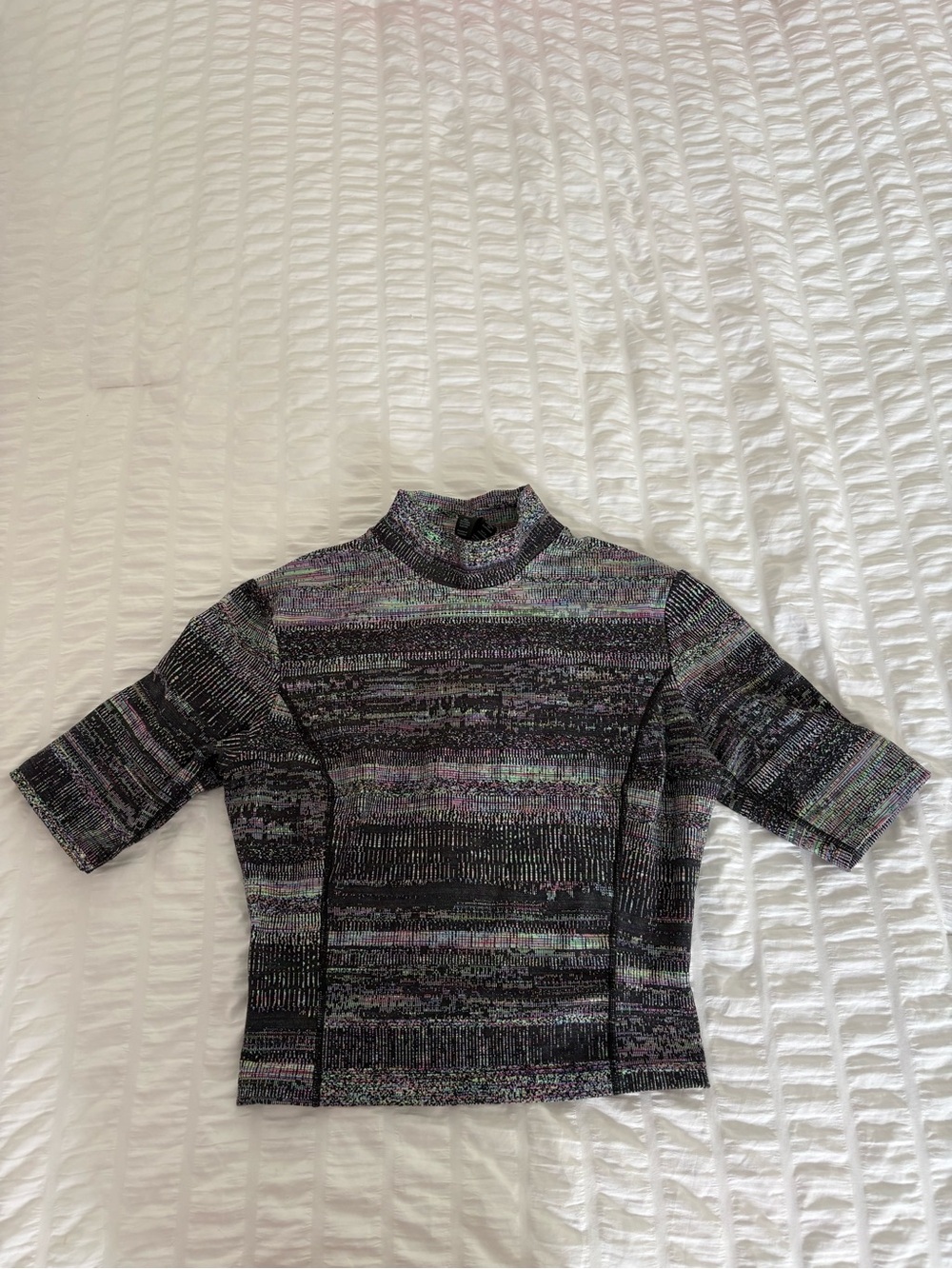 lululemon lab Multicolor Metallic Knit Top - Black Base